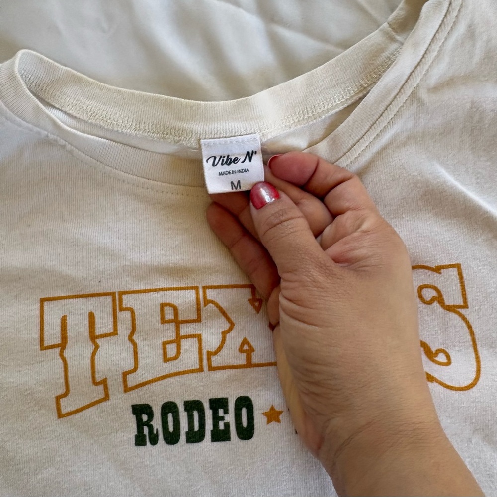 Vibe N Texas Rodeo Baby Tee - Picture 5 of 5